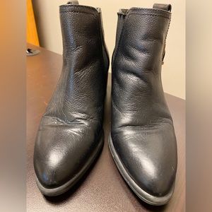 Franco Sarto black leather booties. Great condition, super comfy